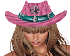Rose &Teal Cowgirl Hat
