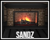 S. Brick Fireplace