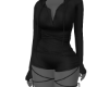 $ Black Hooded Romper