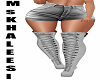 [MsK] Grey Boots&Shorts