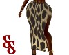 Gold Giraffe Skirt LLX