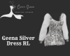 Geena Silver Dress RL