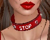 STOP Red Choker