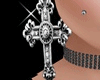 Silver Cross Earring