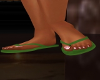 Green Flip Flops