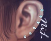 Hearts Diamond Earring