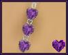 Amethyst 3 Heart Drop