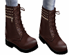 H/Bling Work Boots Brown