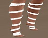 WHITE Ribbon Feet
