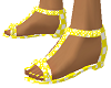 sandals gingham yellow