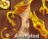 Gold dragon earring LEFT