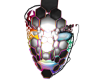Rainbow Cyber Robot Art