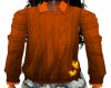 Orange Dipd Fall Sweater