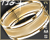 Wedding Ring Brushd Gold