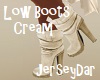 Low Boots - Cream