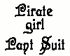 Pirate Girl Pant Suit