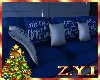 ZY: Blue Christmas Sofa