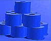 Toilet Paper Stack blue