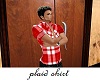 Red& white Plaid shirt