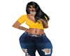 Top amarelo