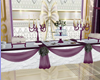 Wedding purple buffet