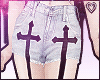 | cross ♡ shorts |