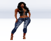 DJM Blue Denim Capri RL
