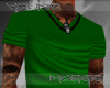 YH | Green V Neck Shirt
