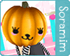 {Sm} Puppy Pumpkin Head