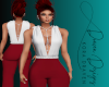 |DD| Red  White Pantsuit