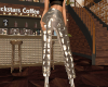 Metallic Puffer Pants