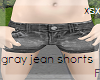 gray jean shorts