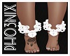 !PX WHITE ANKLE CHAINS