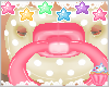 ! Tan Neon Pink Pacifier