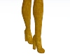 Yellow Velvet Boots