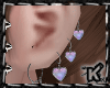 |K|Heart Earrings Pastel