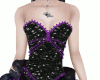 purpleblack party dress