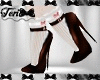 Brown Heels White Socks
