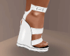 (KUK)white sweet sandals