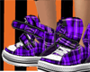 Fall Shoes- Purple Plaid