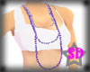 long beads purples