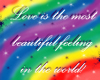 Rainbow~Love Is Sticker