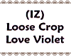 (IZ) Crop Love Violet