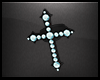 Aquamarine Cross Ring