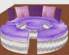 SM Purple/Silver Sofa