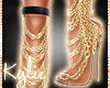 XPENSIVE Gold Boots
