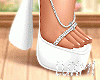 White Silver Heels