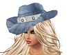 (k) Denim and Lace hat