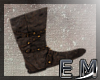 Strapped Metal Boots {E}