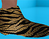 Brown Tiger Stripe Slippers (M)
